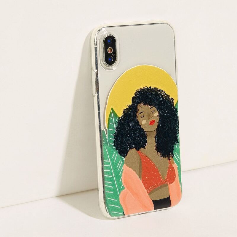 

Girl Print Clear iPhone Case