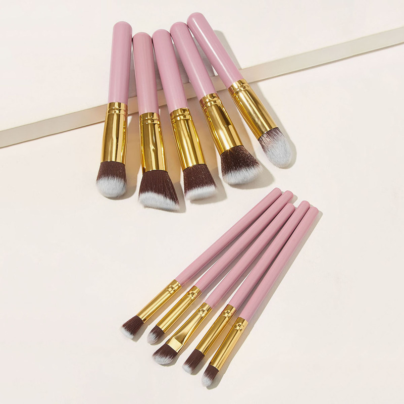 

Professional Makeup Brush Set 10pcs, Pink