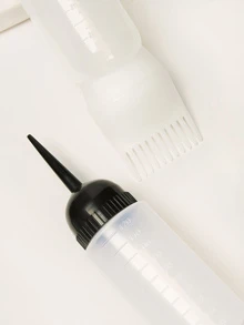 Random Salon Colouring Dyeing Bottle 2pcs - White - View 2