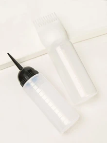 Random Salon Colouring Dyeing Bottle 2pcs - White - View 1