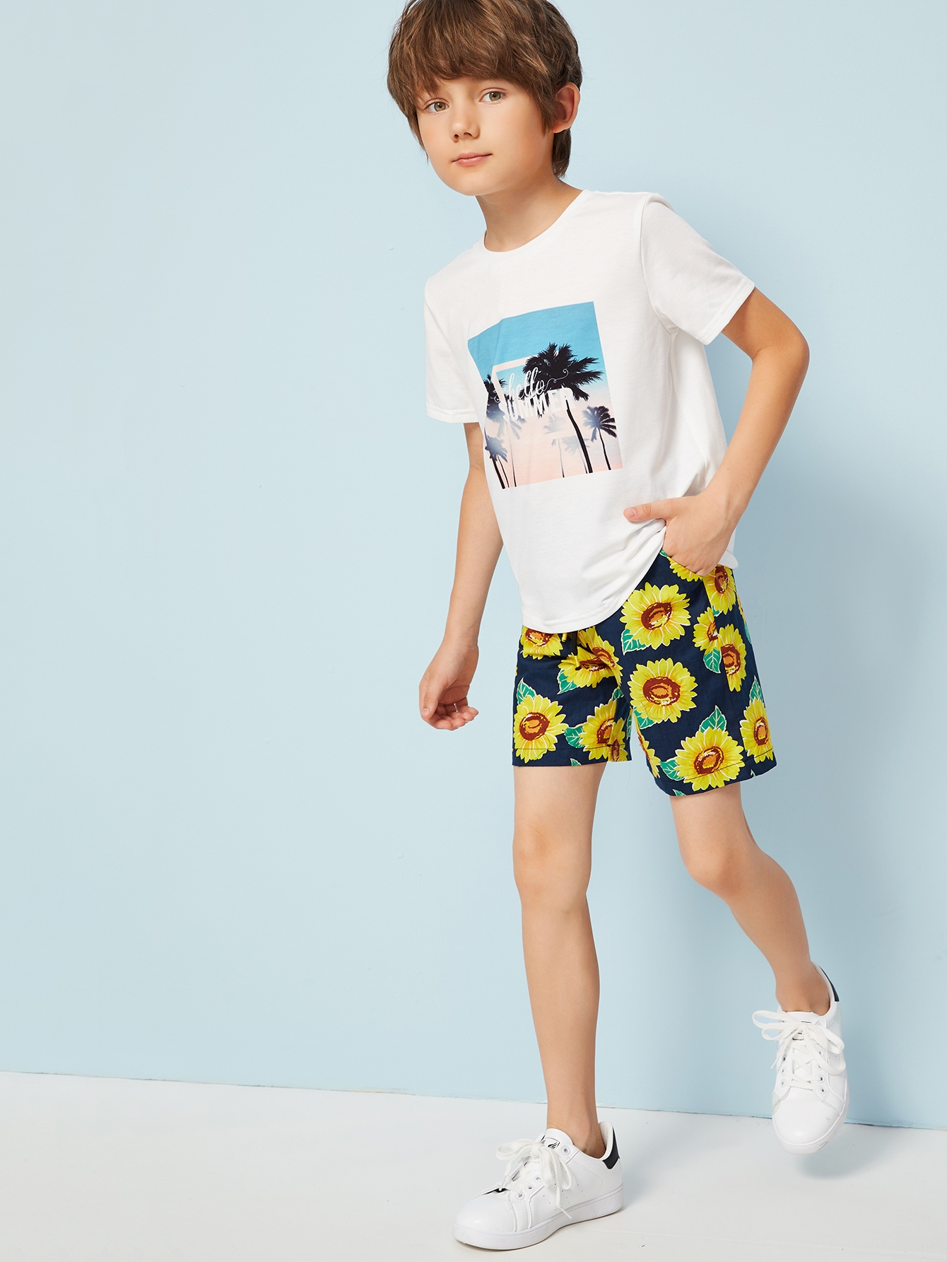 boys sunflower drawstring waist shorts for sale australia| new