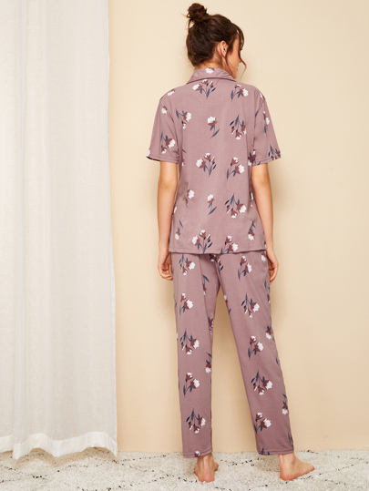 Ensemble de pyjama avec imprimé floral