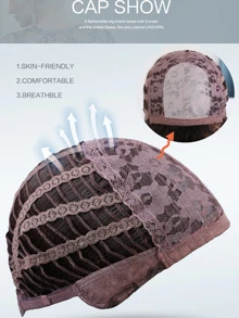 HAIRCUBE 20 Inch Brown Air Fringe Medium Long Straight Hair Ethereal Beautiful Stylish Synthetic Wigs for Women - Mocha Brown - View 6