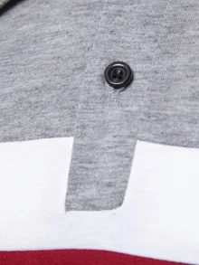 Manfinity Homme Men Cut And Sew Polo Shirt - Multicolor - View 3