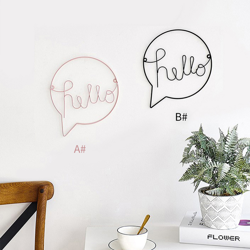 

Letter Design Iron Wall Decor 1pc