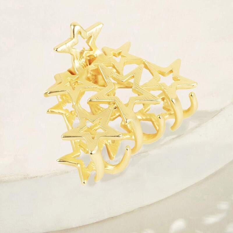 

Star Shaped Hair Claw, Gold