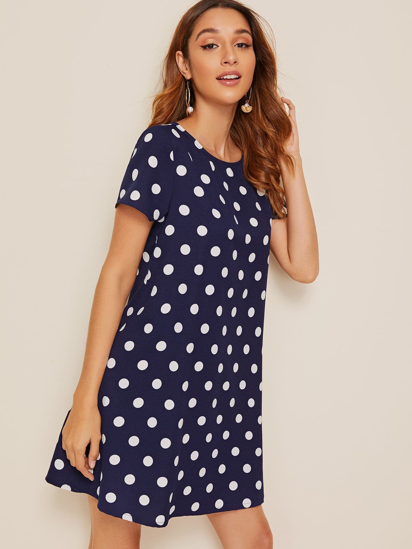 polka dot tunic dress