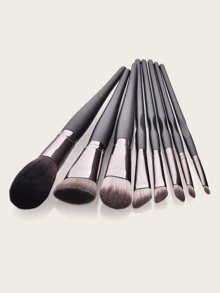 Juego de 8 brochas de maquillaje suaves, set de brochas, kit de brochas de maquillaje, set de brochas de maquillaje, kit de maquillaje completo, set de brochas de maquillaje, kit de maquillaje completo, set de brochas, set de brochas de maquillaje, set de regalo de maquillaje, set - Gris - Ver 3