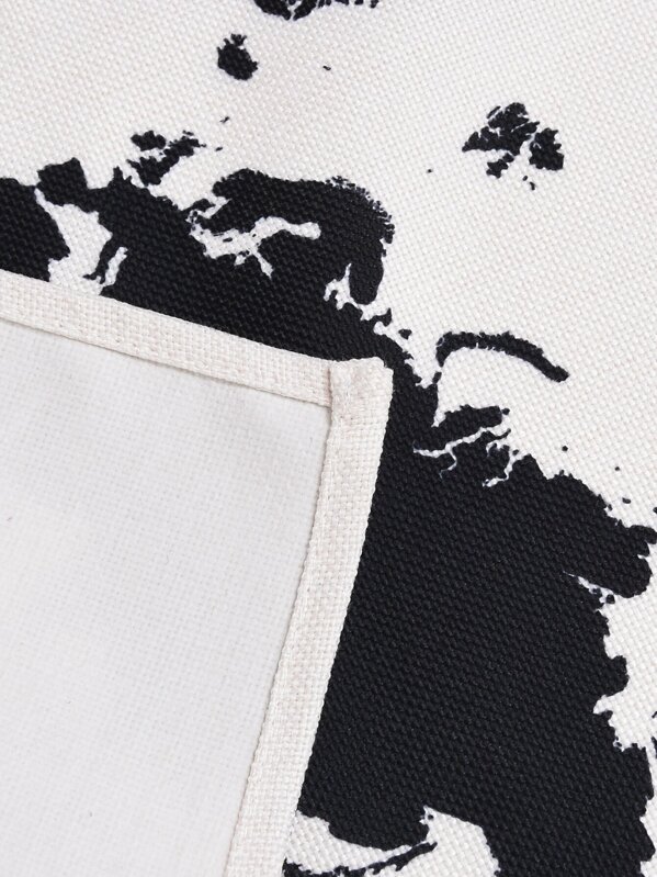 World Map Slogan Print Wall Hanging Cloth