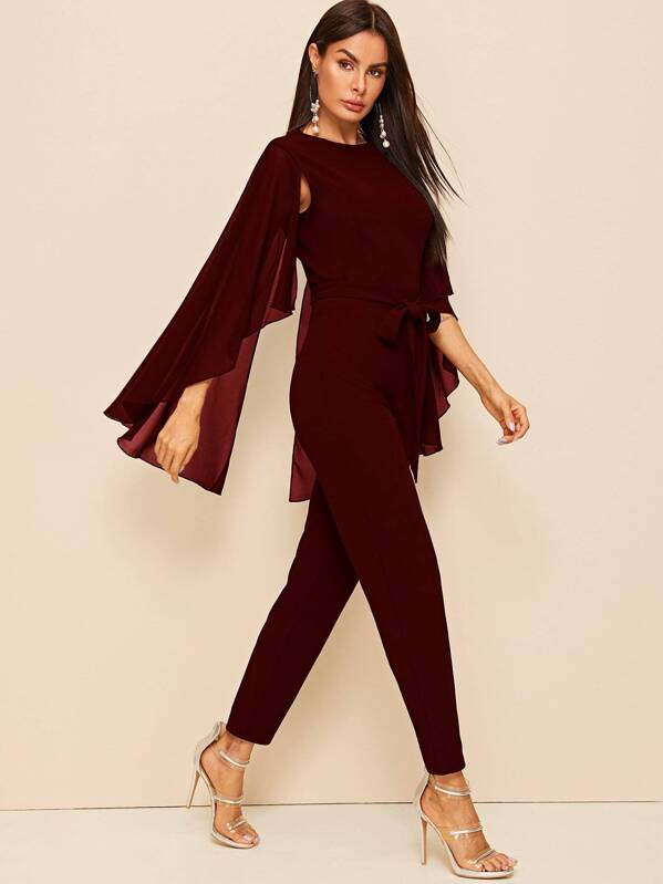 shein cape jumpsuit