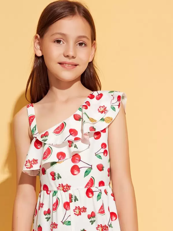 fruit print jumpsuit