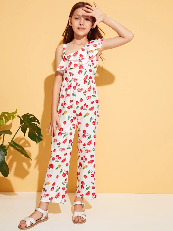 fruit print jumpsuit