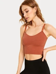Ladder Cut-out Back Bralette - Rust Brown - View 5