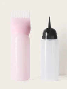 Random Salon Colouring Dyeing Bottle 2pcs - White - View 6