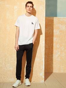 Manfinity Men Deer Print Top - White - View 3