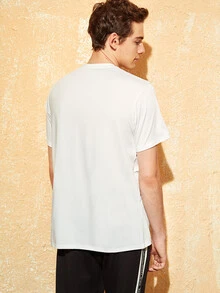 Manfinity Men Deer Print Top - White - View 2