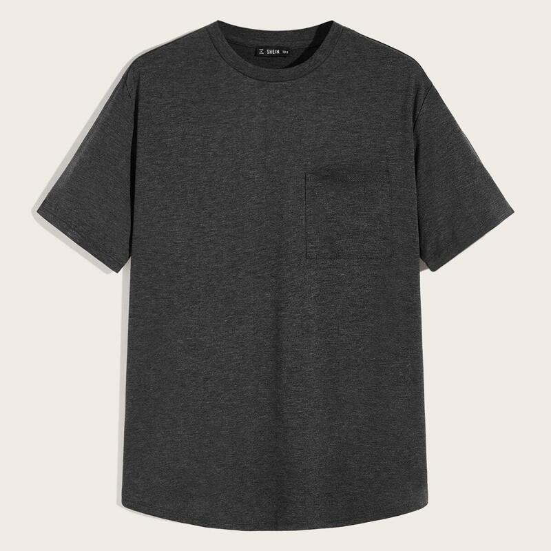

Guys Patch Pocket Solid Top, Grey