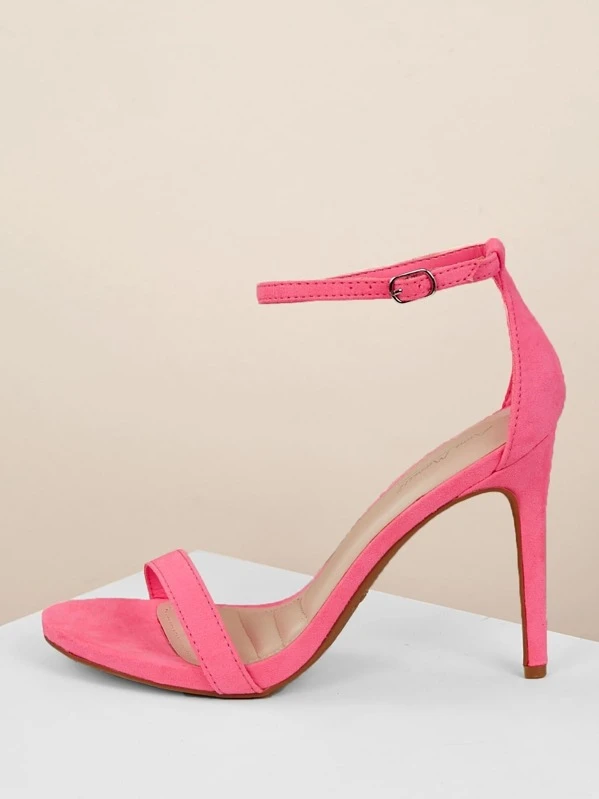 Neon Open Toe Ankle Strap Stiletto Heel Sandals Neon Open Toe Ankle Strap Stiletto Heel Sandals