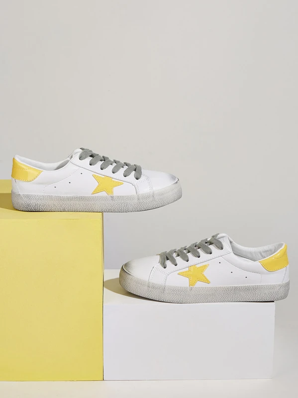 star patch sneakers