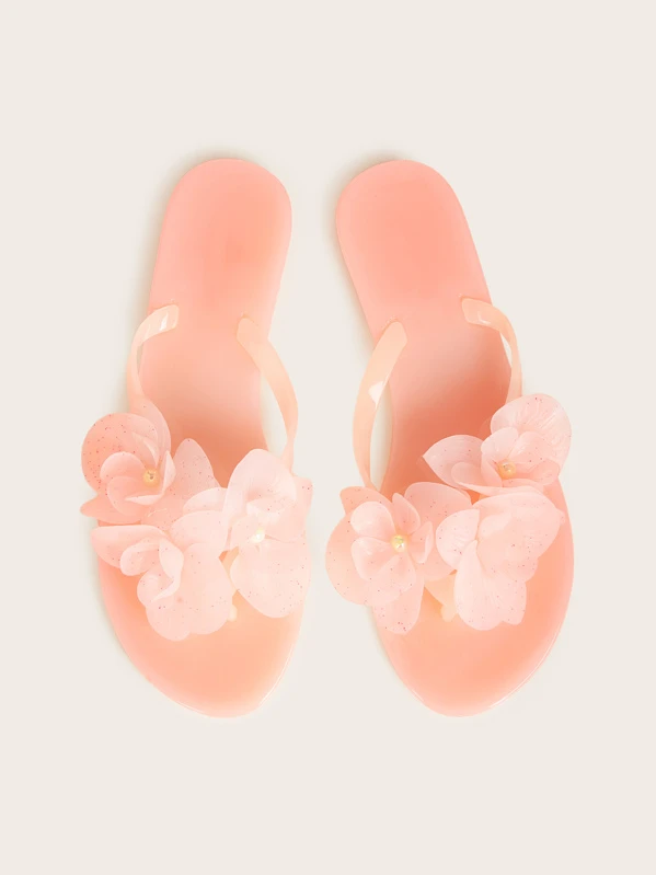jelly toe post sandals