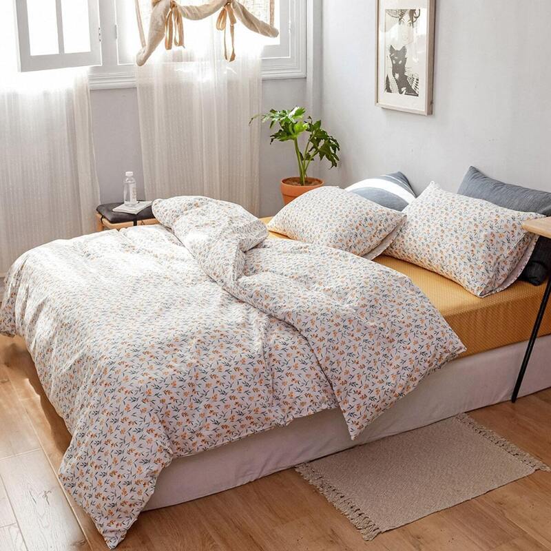 

Floral Overlay Print Sheet Set, Multicolor