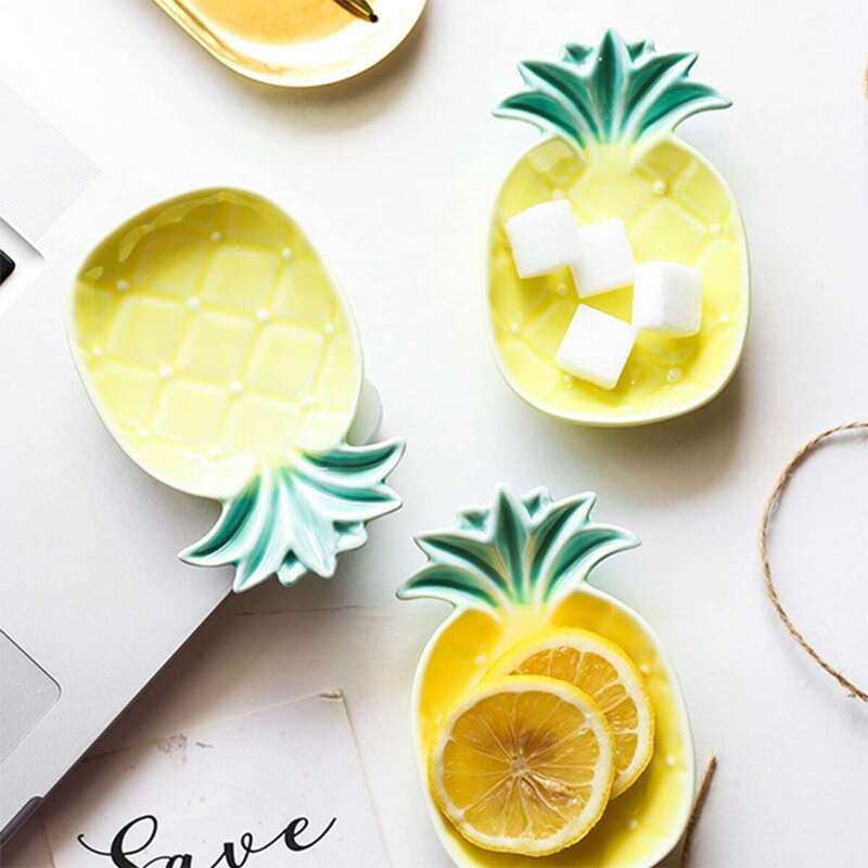 

Pineapple Shaped Ceramic Plate 1pc