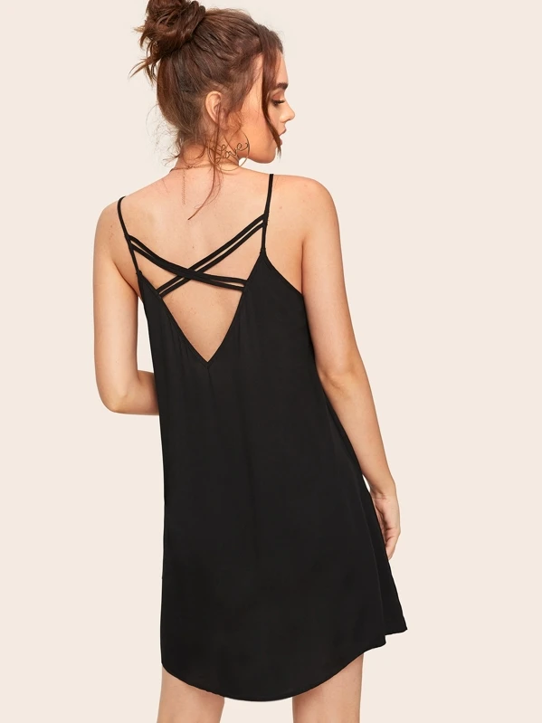 Strappy cami dress clearance