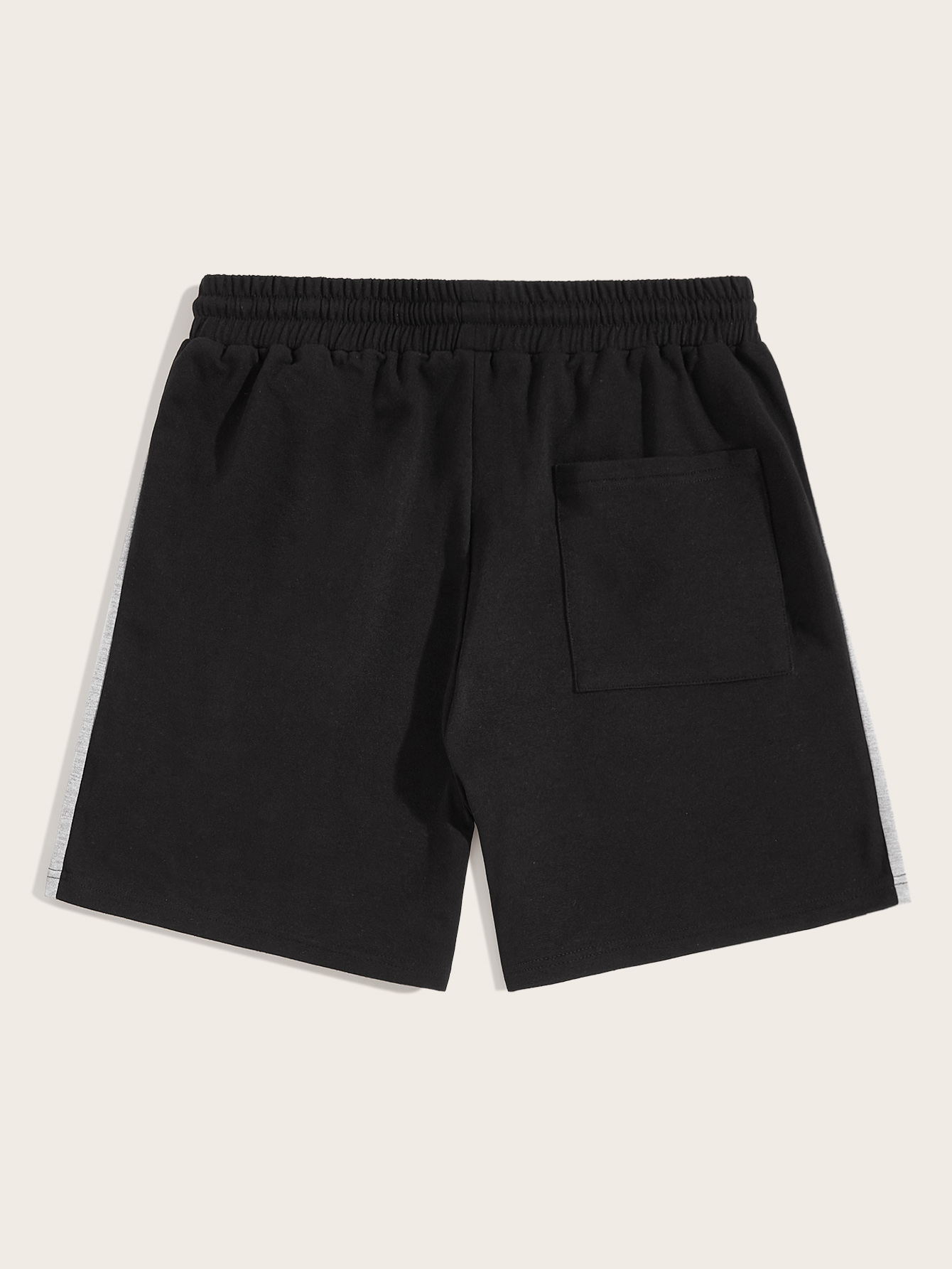 SHEIN Pantalones cortos para hombre Bolsillo Letras Negro Deportivo | Mode  de Mujer | SHEIN España