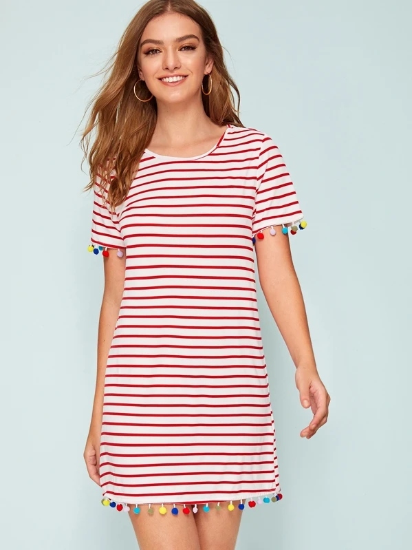 colourful t shirt dress