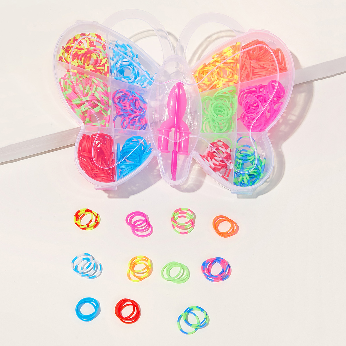 Toddler Girls Colorful Hair Tie 500pcs Multicolor Shein Com