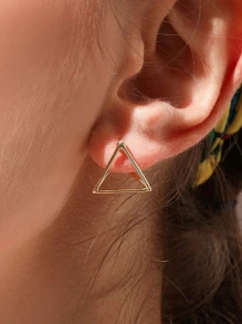 3d 三角形 ピアス 1ペア