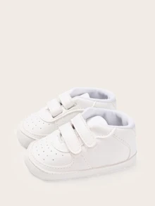 Baby Boys Double Hook-and-loop Fastener Strap Pram Shoes
