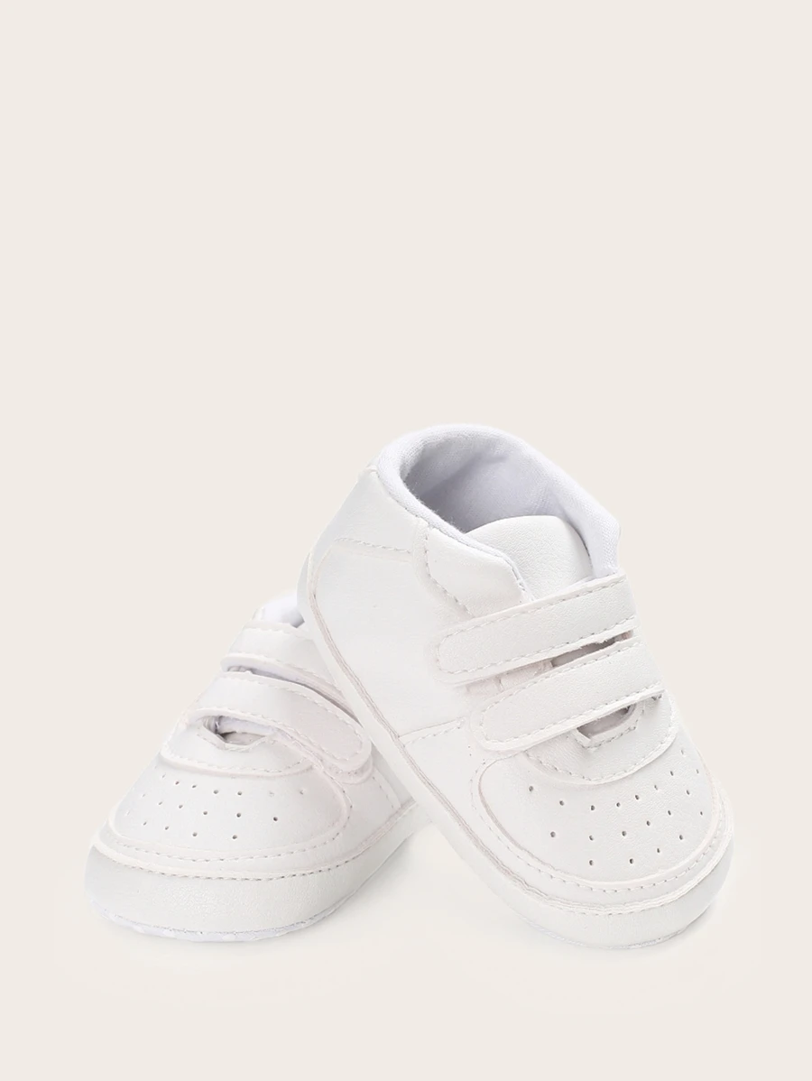 Baby Boys Double Hook-and-loop Fastener Strap Pram Shoes