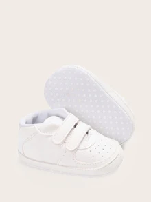 Baby Boys Double Hook-and-loop Fastener Strap Pram Shoes