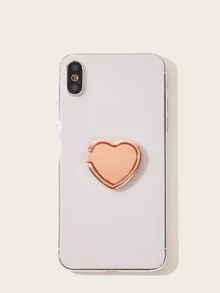 心形手機支架 - 金色 - 查看 2