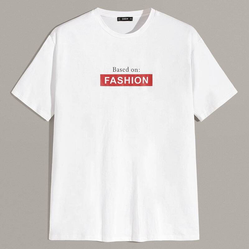 

Guys Slogan Print Tee, White