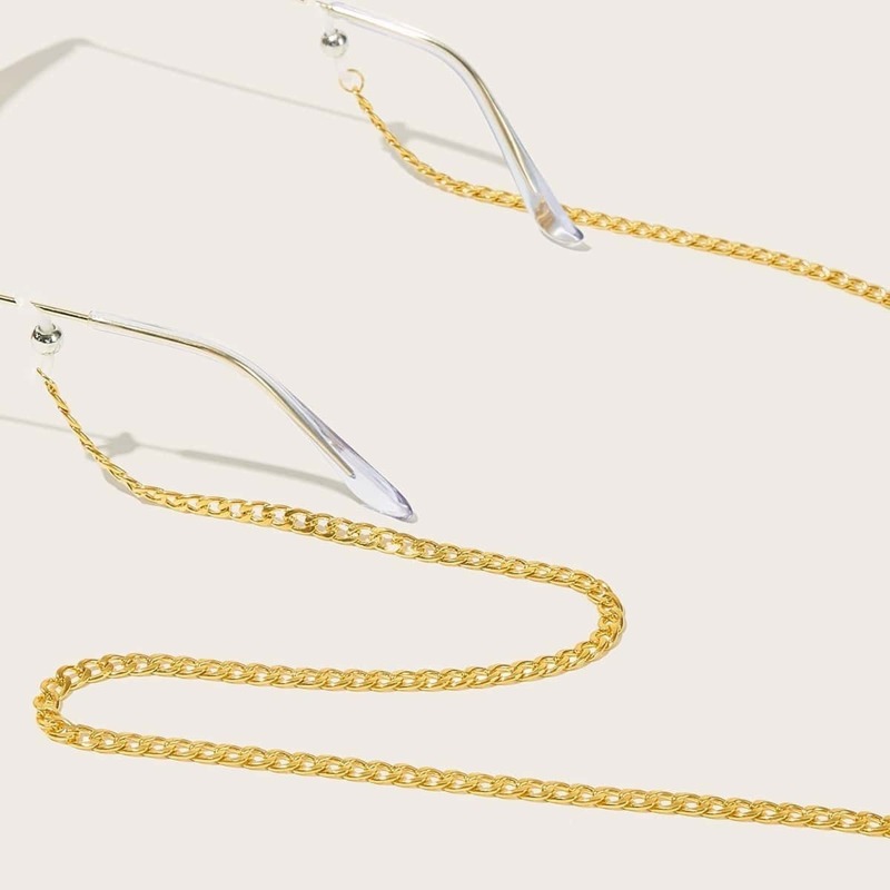 

Guys Metal Glasses Chain, Gold