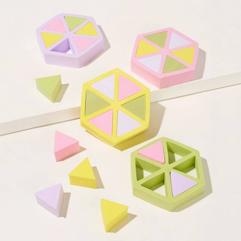 

Random Color Triangle Sponge 24pcs, Multicolor