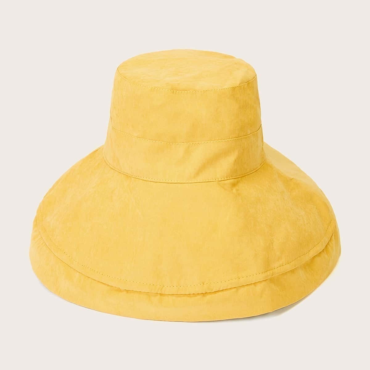 

Solid Bucket Hat, Yellow