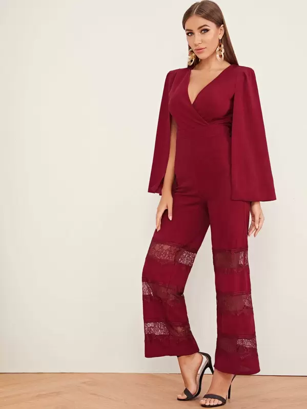 shein cape jumpsuit