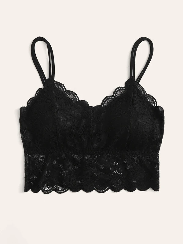 lace bralette with sleeves