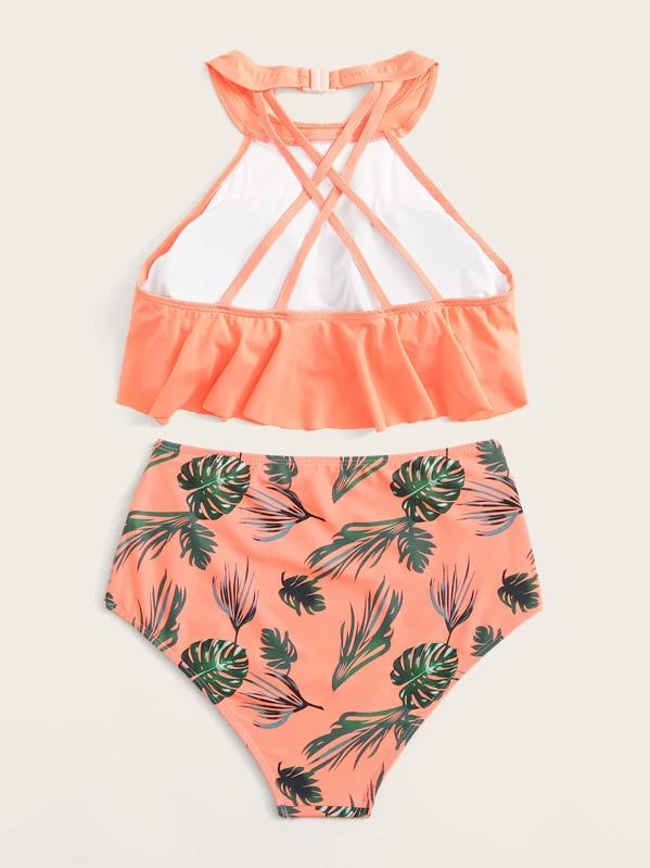 flowy bikini crop top