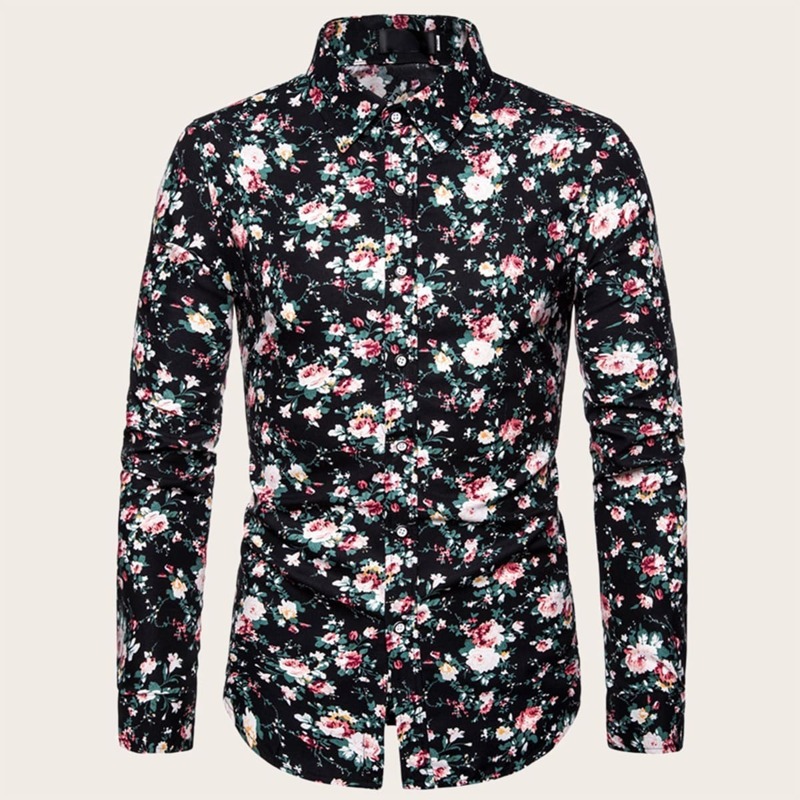 

Guys Allover Floral Print Shirt, Multicolor