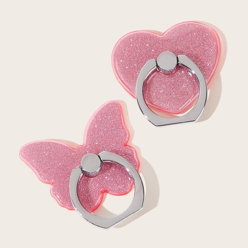 

Butterfly & Heart Shaped iPhone Holder 2pcs