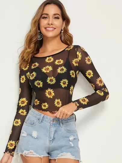 shein sheer top