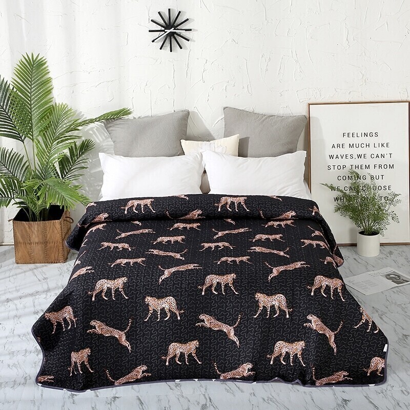 

Leopard Print Quilt, Multicolor