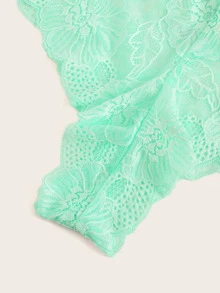 Plus Floral Lace Panty Set 3pack - Multicolor - View 3