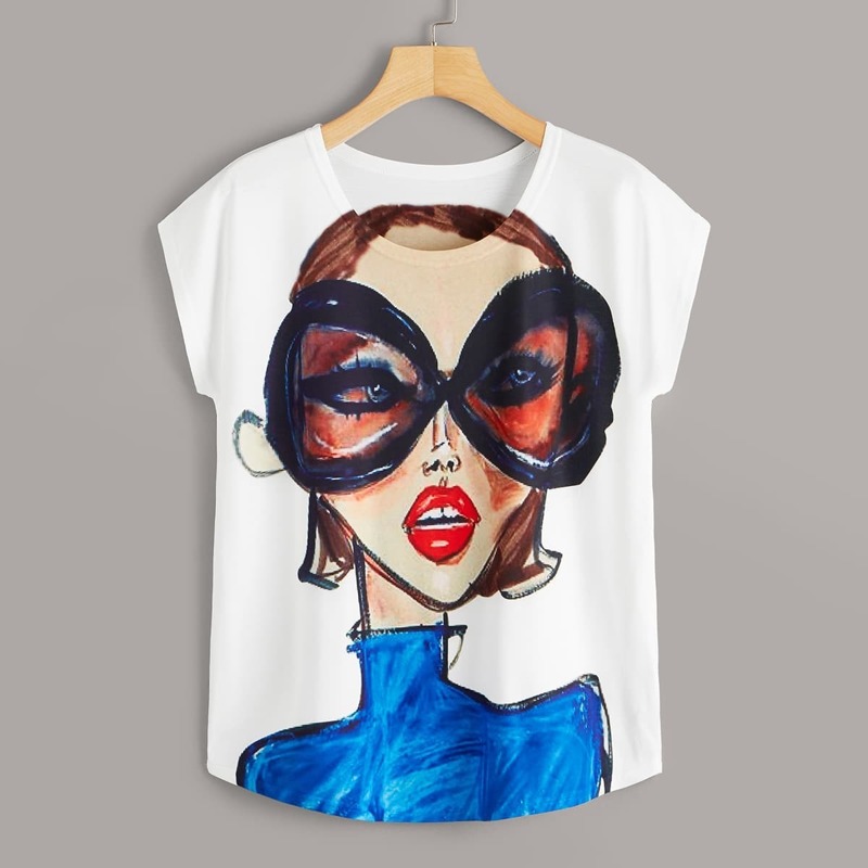 

Girl Print Tee, Multicolor