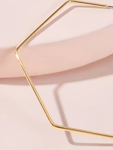 六邊形圓環1對 - 金黃色 - 查看 4