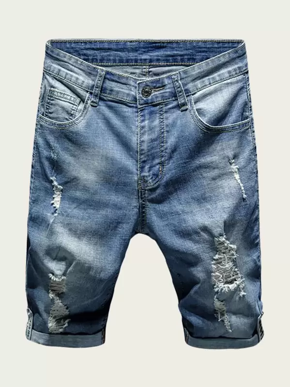 ripped up bermuda shorts